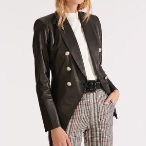 Veronica Beard Leather Miller Dickey Jacket - NWT